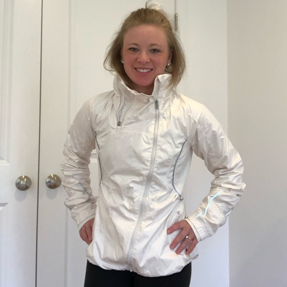 white running jacket
